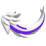 Protogen Tail Purple [ Shiny - White ]