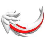 Protogen Tail Red [ Shiny - White ]