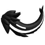 Protogen Tail White [ Shiny - Black ]