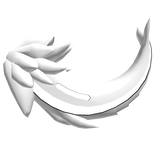 Protogen Tail White [ Shiny - White ]