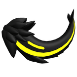 Protogen Tail Yellow [ Shiny - Black ]