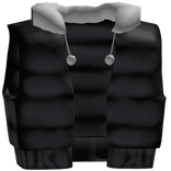 Puffer jacket black emo grunge