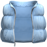 Puffer Vest Blue Alaska Jacket Cleezy Warm Y2K 1.0