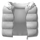 Puffer Vest Fur White