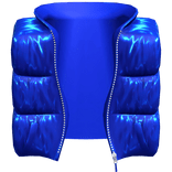 Puffer Vest Jacket Shiny Blue [1.0]