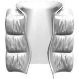 Puffer Vest Jacket Shiny White [1.0]