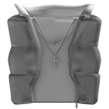 Puffer Vest Jacket w/ Cross & Tank Top