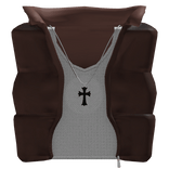 Puffer Vest Jacket w/ Cross & Tank Top