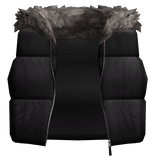 Puffer Vest + Neck Fur Collar 1.0