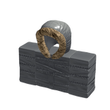 1.0 Gray Blocky Designer Puffer Jacket