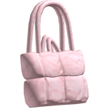 puffy purse side bag pink