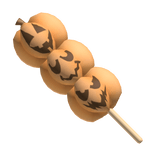 Pumpkin Dango Snack w/ Faces