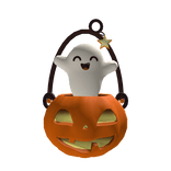Pumpkin Ghost Bucket
