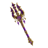 Pumpkin Gold Purple Trident 