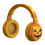 pumpkin jack o lantern headphones
