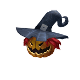 Pumpkin Witch Head
