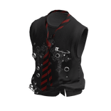 💜 Punk Cross Sleeveless Shirt_Black
