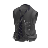 💜 Punk Cross Sleeveless Shirt_Gray