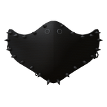 Punk Emo Face Mask - All Black
