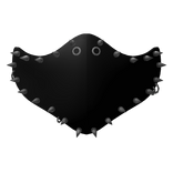 Punk Emo Face Mask - Black