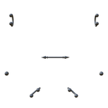 Punk Full Face Piercing Set In Silver