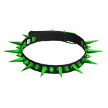 punk green spike collar necklace