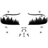 ♡ punk lashes w piercings