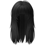 Punk Messy Girl Hair in Black