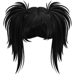 Punk Scene Pigtails (Black)