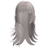 ♱ ┊ punk silver windy emo hair