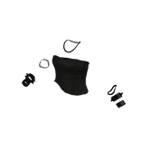 Punk Studded Black Top With Bracelets