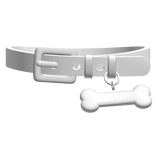 ♡ puppy collar in White