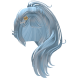 Puppycorn Blue Wavy Ponytail Hair - Rainbocorns
