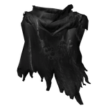 Pure Black Torn Cape