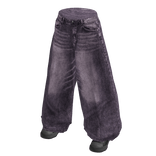Purple Acid Wash Y2K Jeans