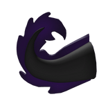 Purple and Black Axolotl Tail