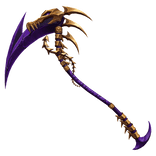 Purple and Gold Bone Scythe