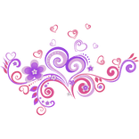 Purple & Pink Frutiger Aero Floral Swirls Aura Y2K