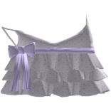 purple & white summer ruffled kawaii cute tank top