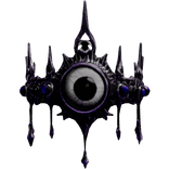 Purple Angel Eye Crystal Goth Crown