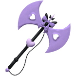 purple black jirai kei kawaii pastel goth back axe