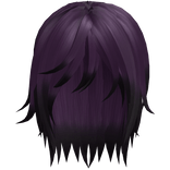 Purple Black Tips Emo Long Messy Vkei Boy Hair