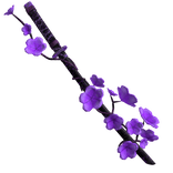 Purple Blossom Flower Katana