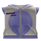 Purple Blue Kawaii Bunny Hood Vest