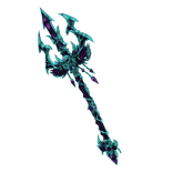 Purple Blue Skull Trident