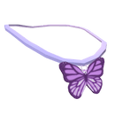 Purple Butterfly Necklace