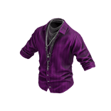 Purple Button Up Shirt w/ Chains