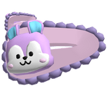 Purple Chipmunk Hair Clips