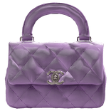Purple Courtore Quilted Mini Purse