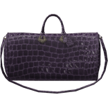 ✤ PURPLE CROCODILE LEATHER DUFFLE BAG